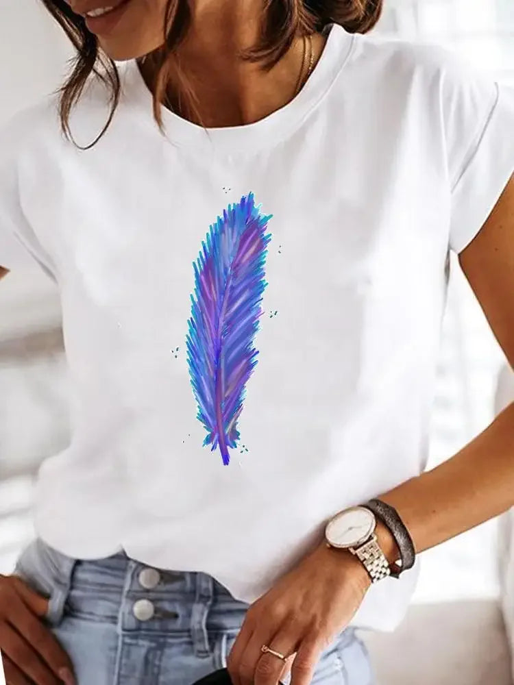 Women's Love Print Casual T-Shirt