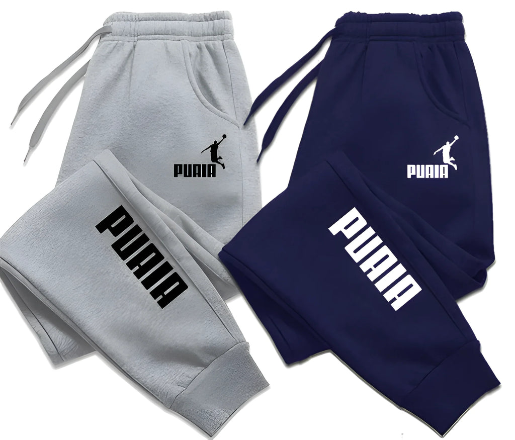 DOUSE Men's Printed Drawstring Jogger Pants – Streetwear Athletic Trousers