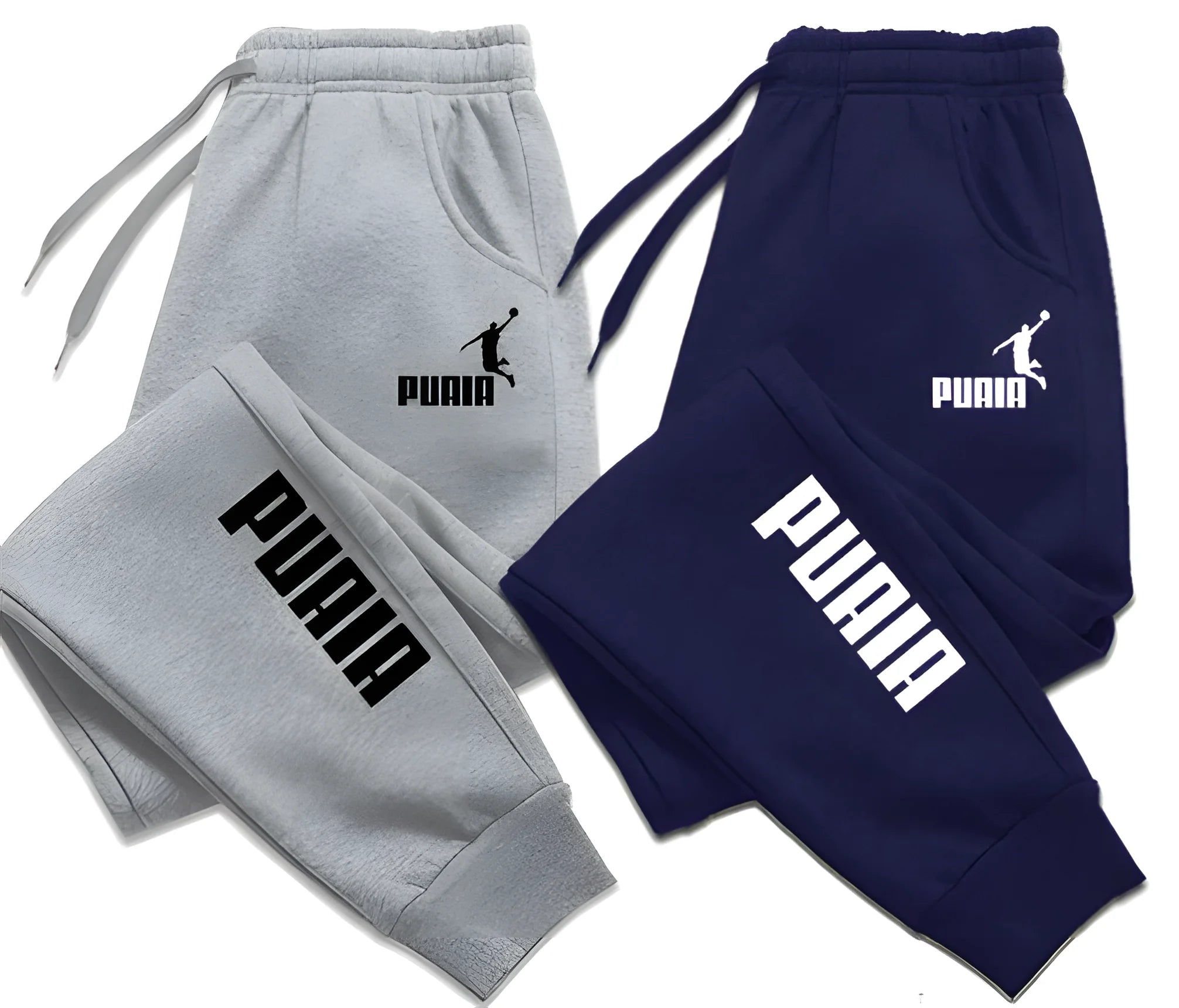 DOUSE Men's Printed Drawstring Jogger Pants – Streetwear Athletic Trousers