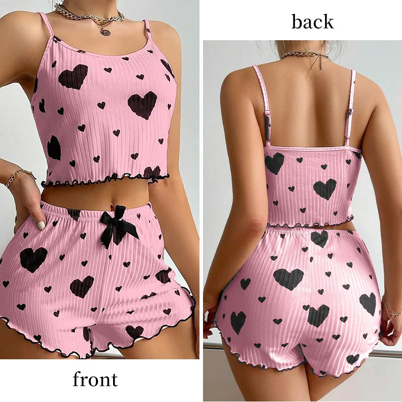 Women's Tank Top & Shorts Pajama Set