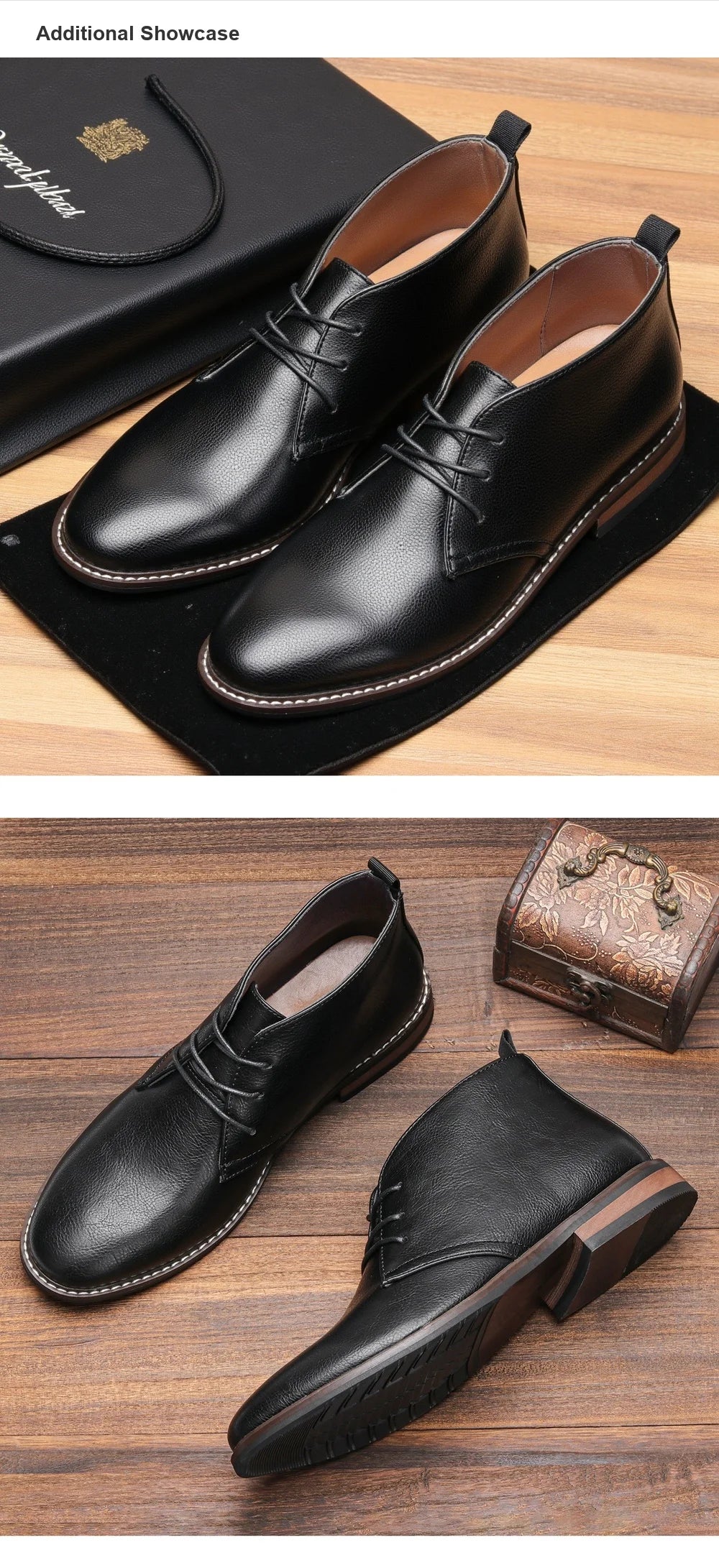 Men's Retro Casual Lace-Up Desert Boots