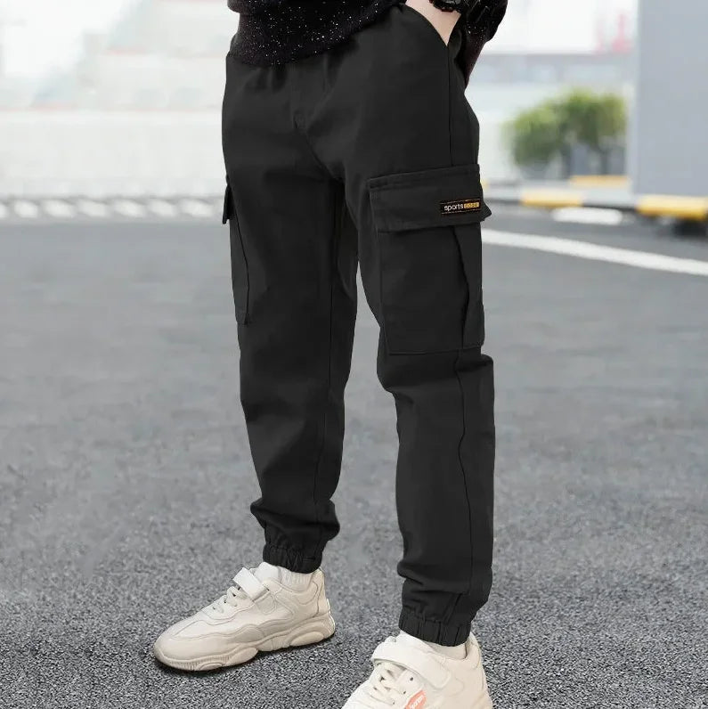 Boys' Wide-Leg Straight Denim Jeans