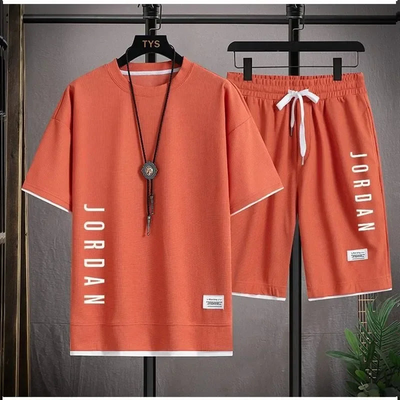 Men's Quick-Dry Basketball T-Shirt & Shorts Set