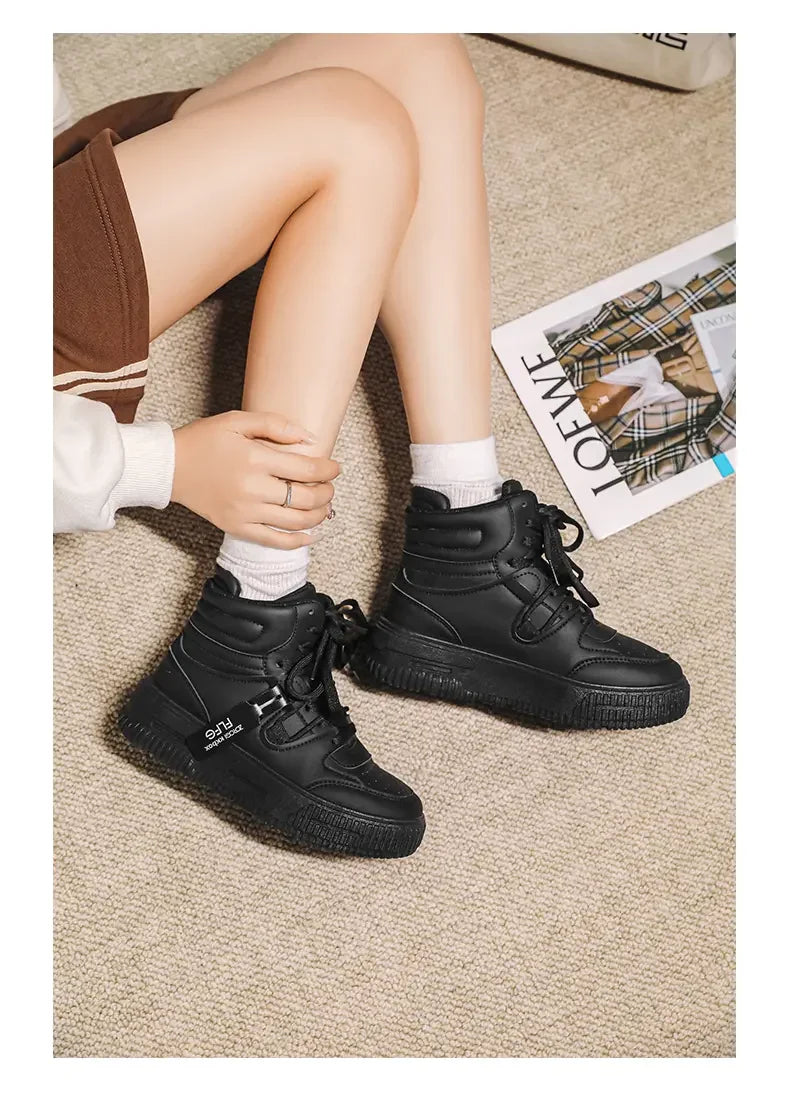 Women's Soft Sole Lace-Up Ankle Boots