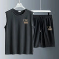 Men's Harajuku Basketball Sports 2-Piece Set
