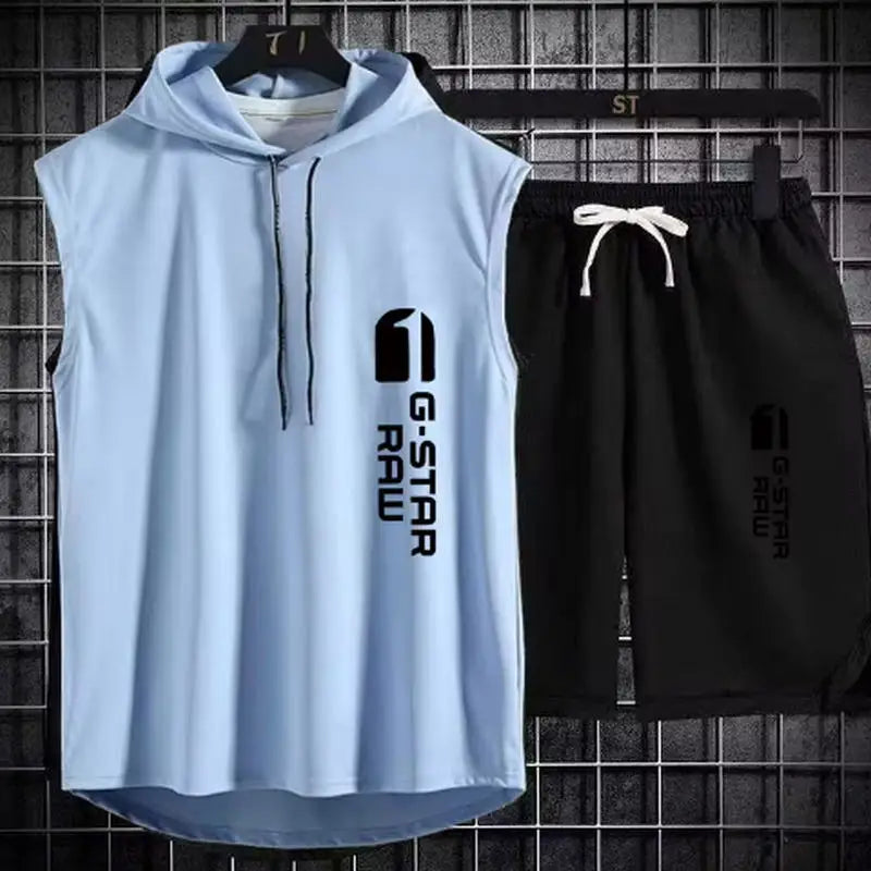 Men's Summer T-Shirt & Shorts Tracksuit Set