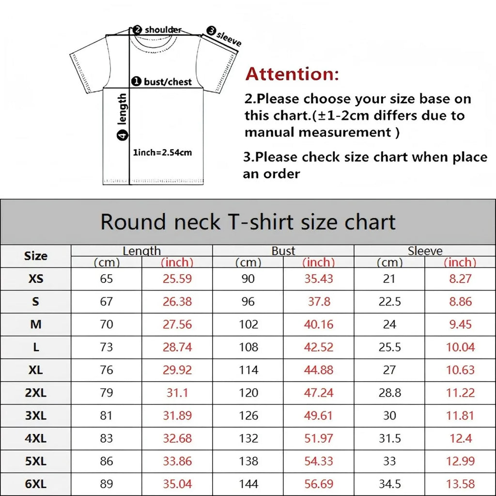 Men's 3D Digital Print Casual T-Shirt
