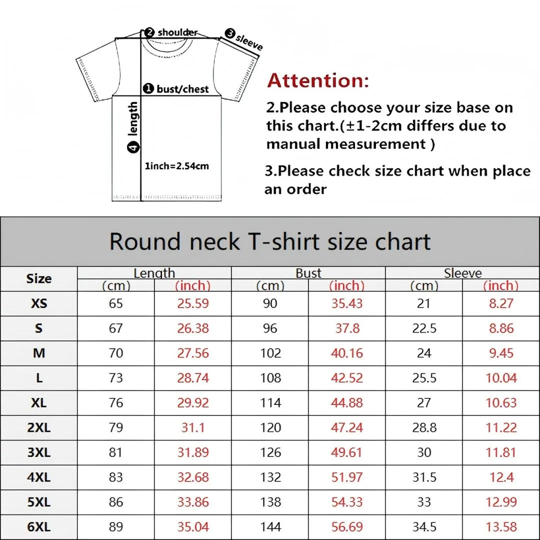 Men's 3D Digital Print Casual T-Shirt