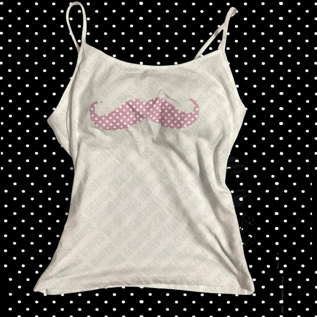 Women's Y2K Kawaii Gothic Crop Tank Top