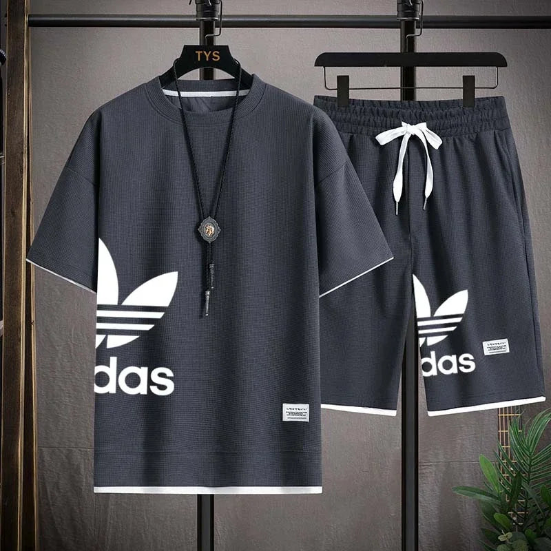 Men's Basketball T-Shirt & Shorts Sports Set