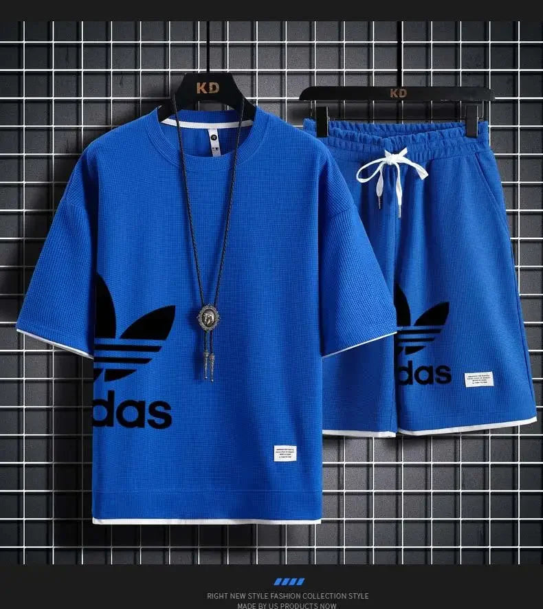 Men's Basketball T-Shirt & Shorts Sports Set