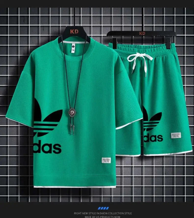 Men's Basketball T-Shirt & Shorts Sports Set