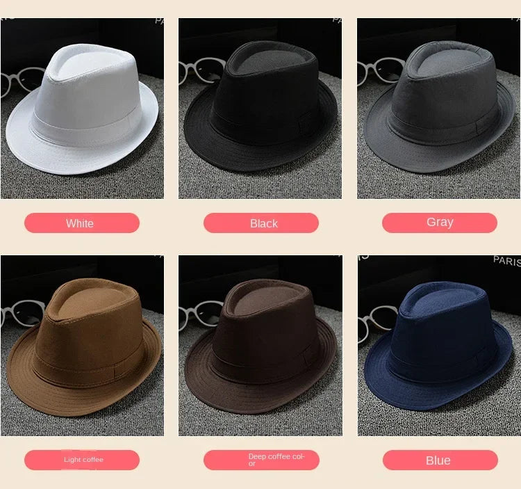 Unisex Vintage Fedora Panama Hat