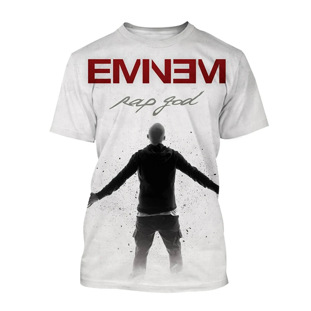 Unisex Rapper 3D Print Hip-Hop T-Shirt