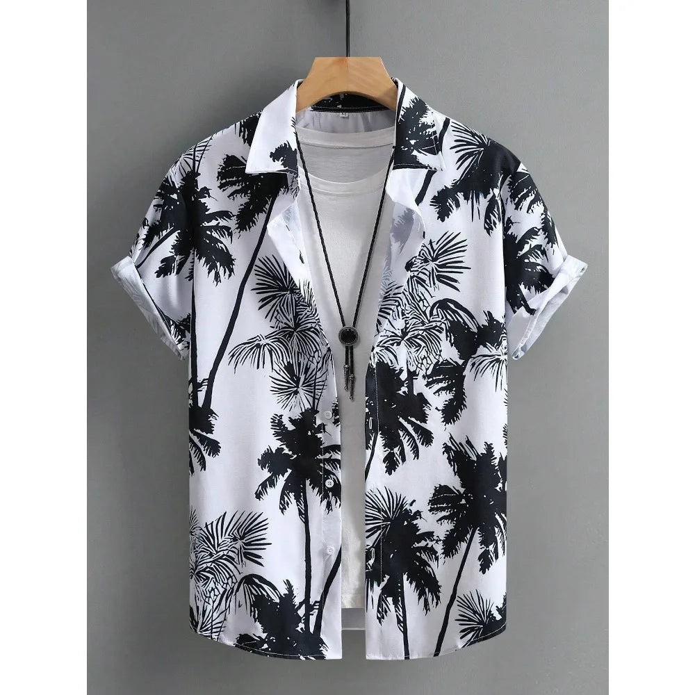 Men's Hawaiian Print Casual Shirt