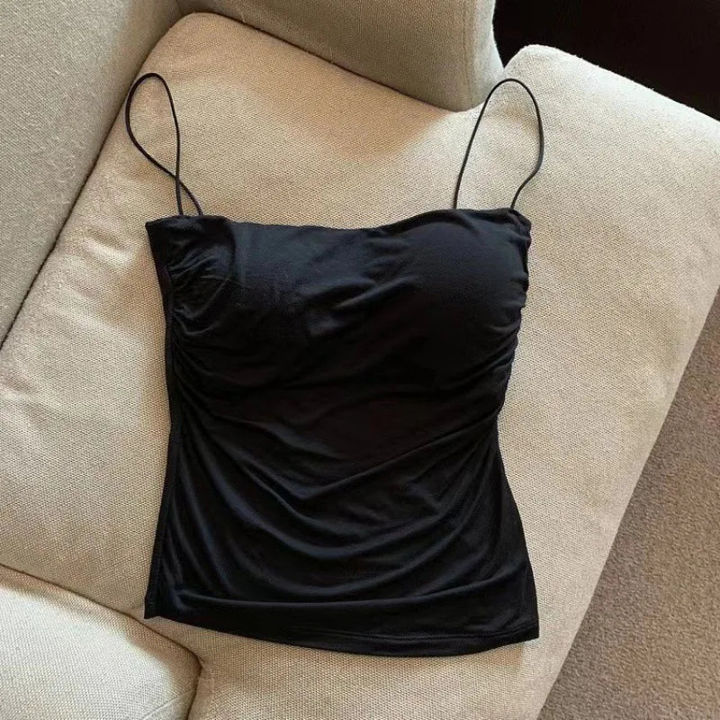 Women's Thin Strap Fitted Camisole Top