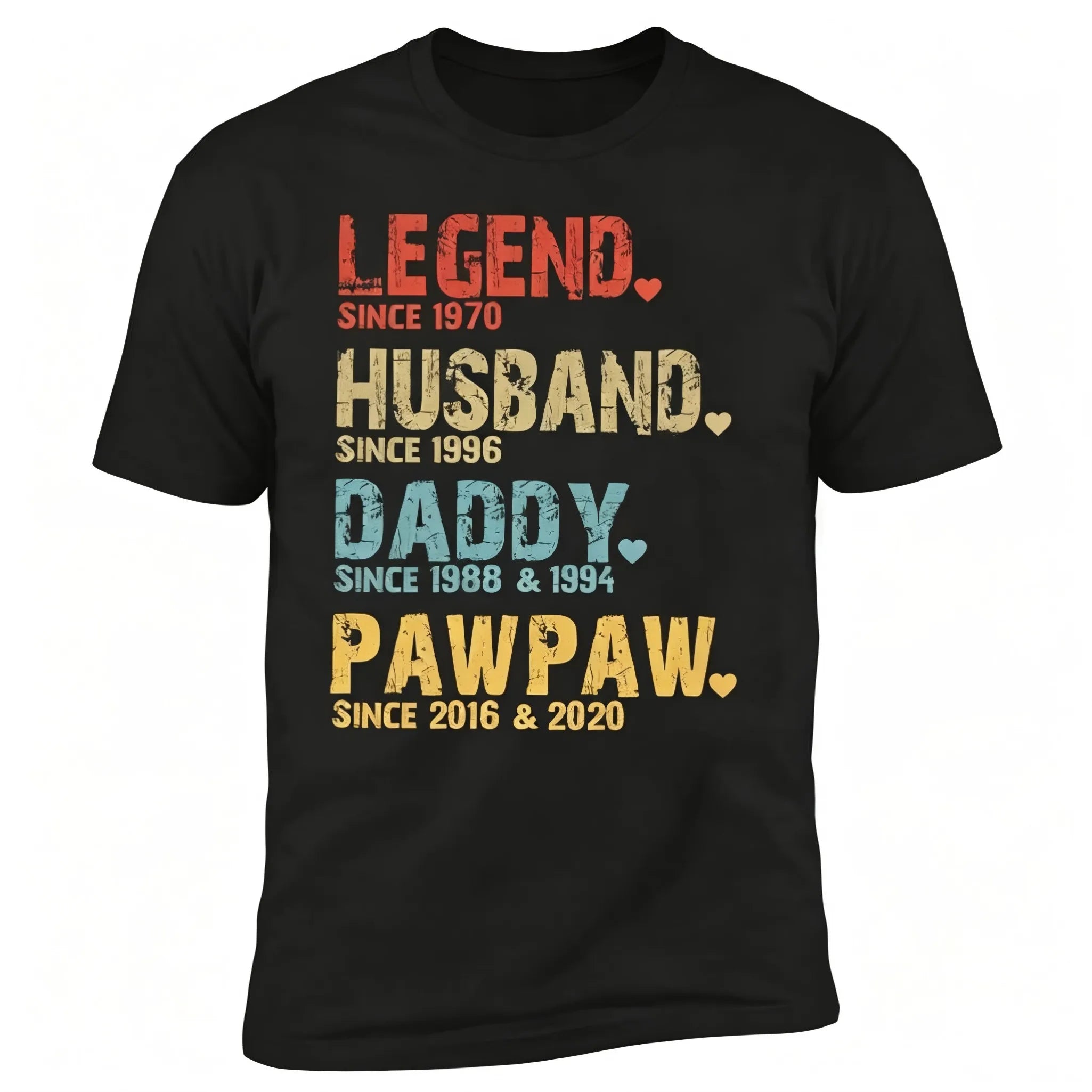 Men's Personalised Dad & Grandpa Graphic T-Shirt