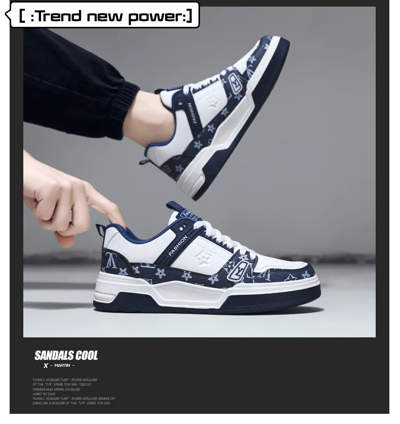 Men's Street Style Platform Skate Sneakers
