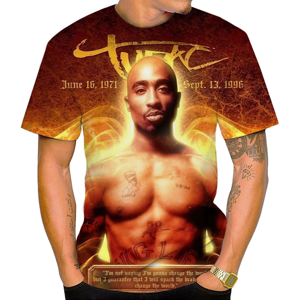 Unisex 3D Creative Print Short-Sleeve T-Shirt