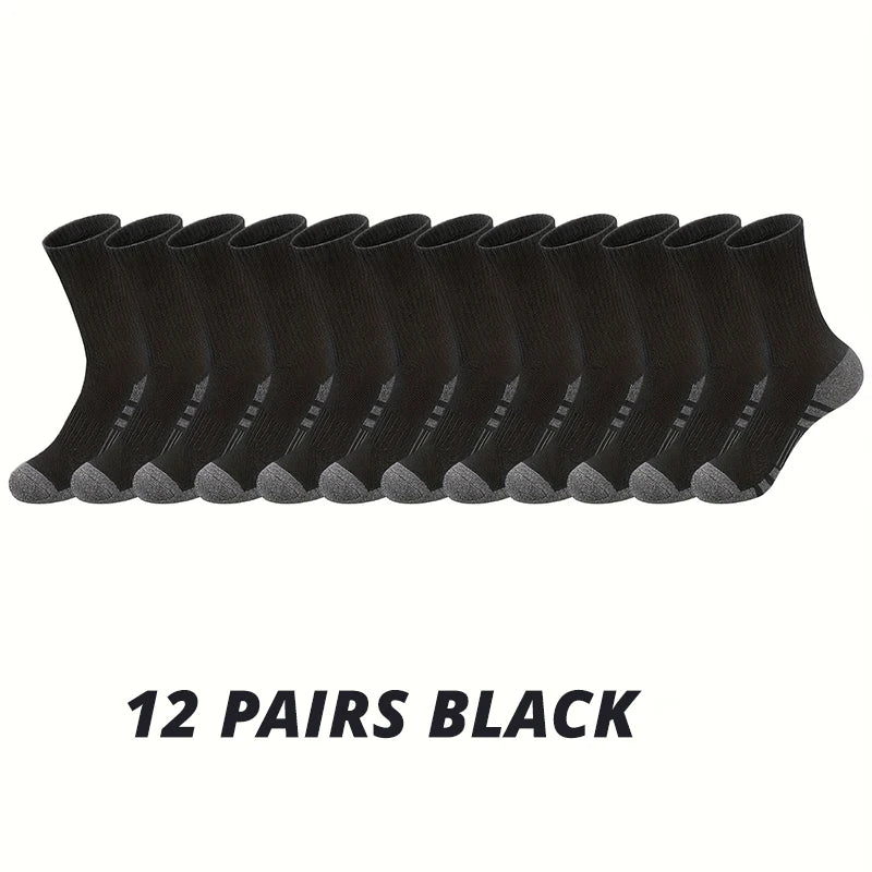 Men's Performance Crew Socks (6 or 12 Pairs)