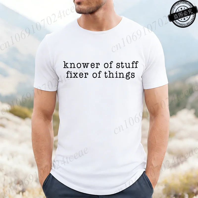 Men's 'Knower of Stuff' Funny Graphic T-Shirt