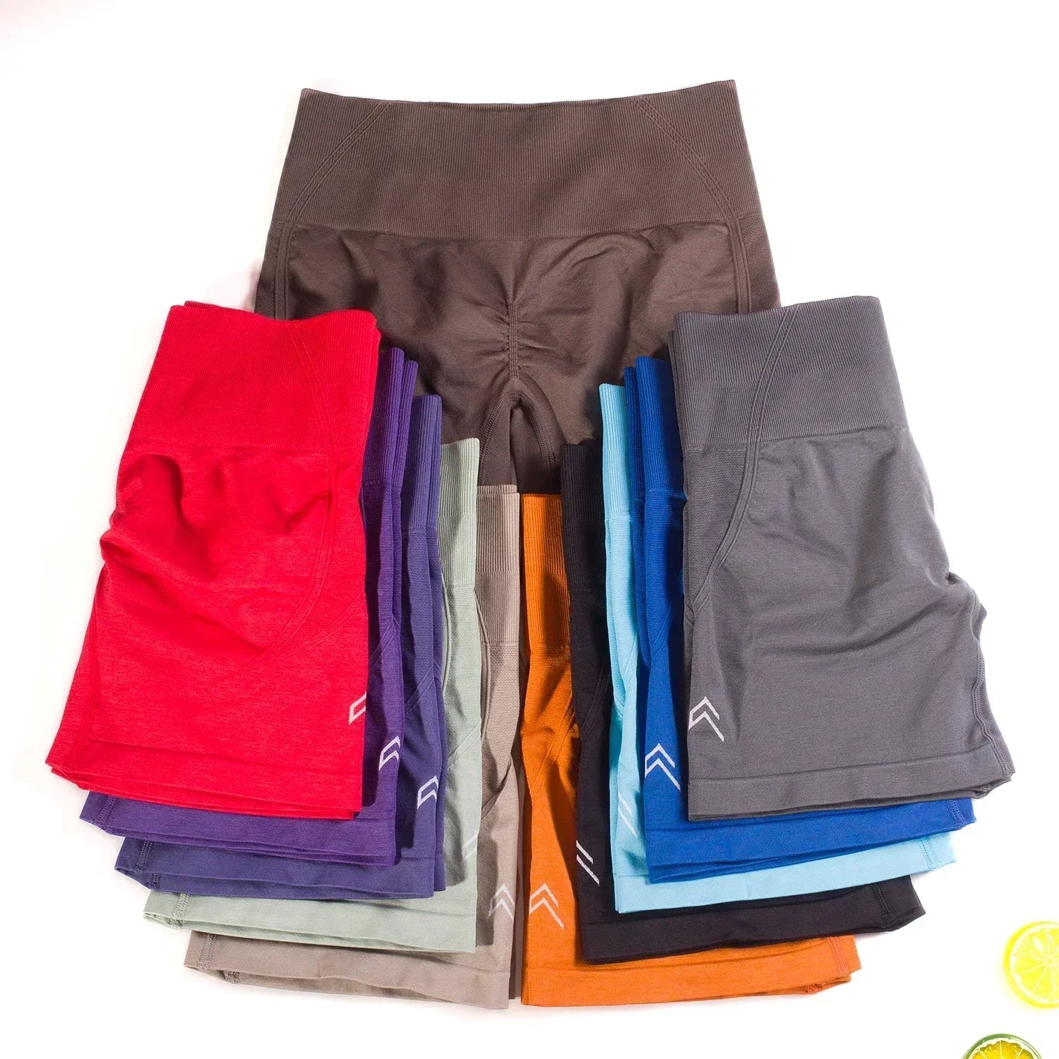 Women's High-Waist Seamless Scrunch Shorts