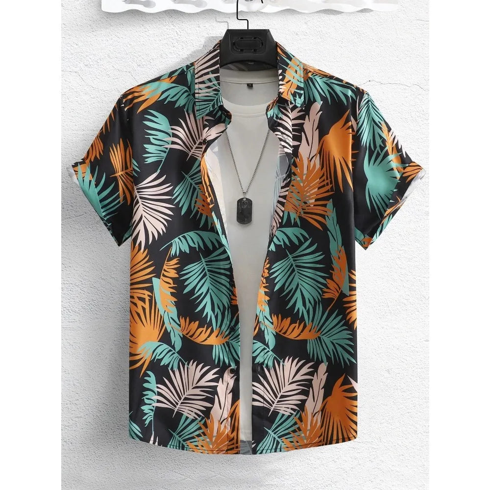 Men's Hawaiian Print Casual Shirt