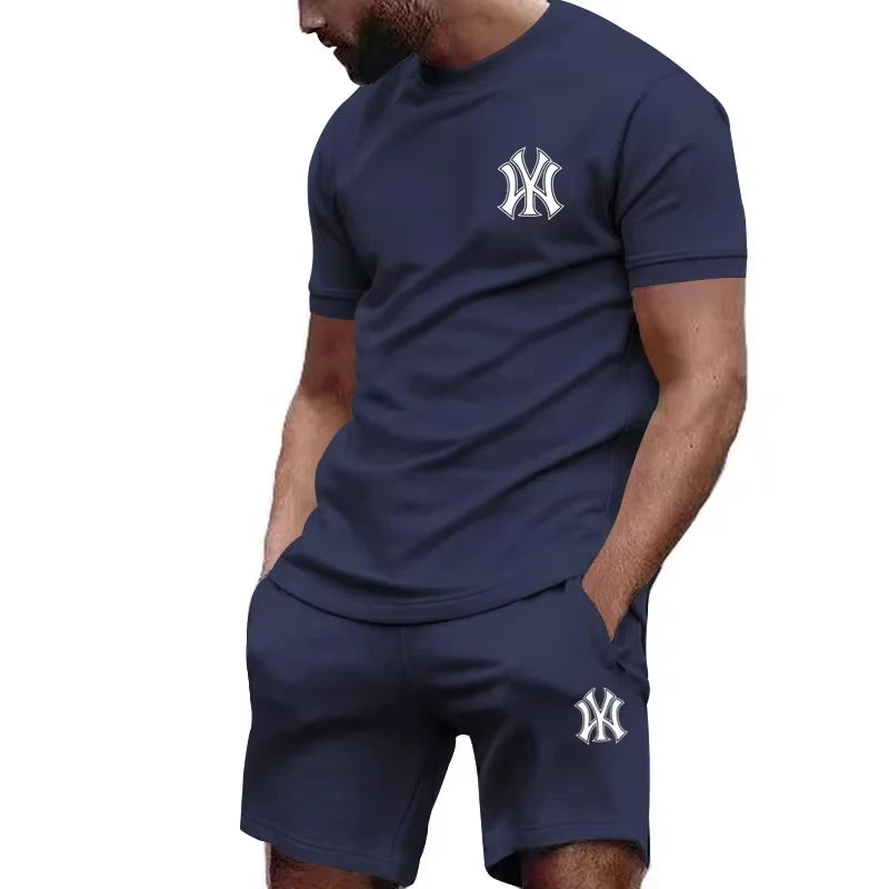 Men's Running T-Shirt & Shorts Sports Set