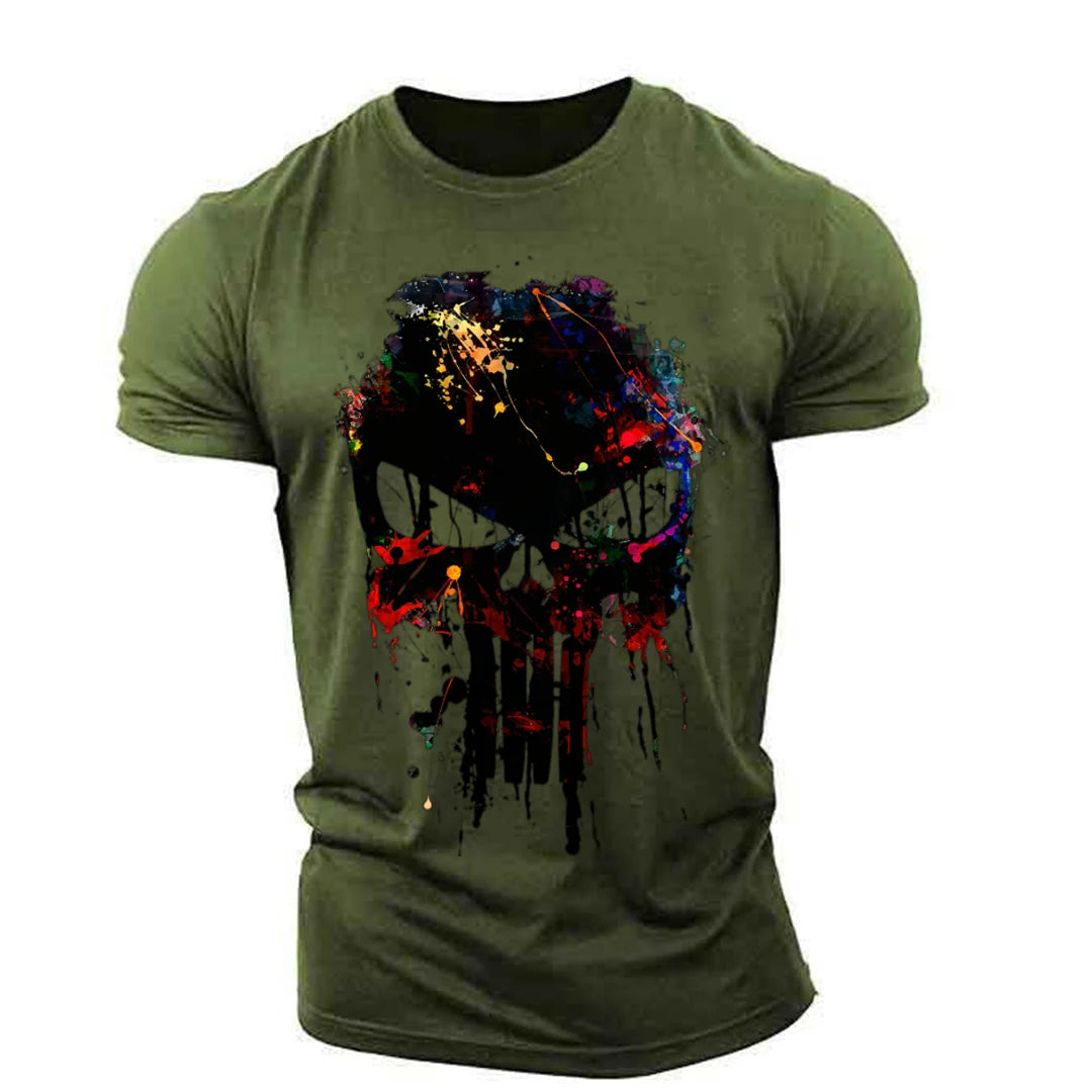 Men's Retro Sparta 3D Print Oversized T-Shirt