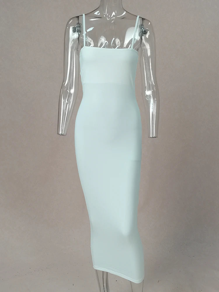 Women's Backless Sling Maxi Dress