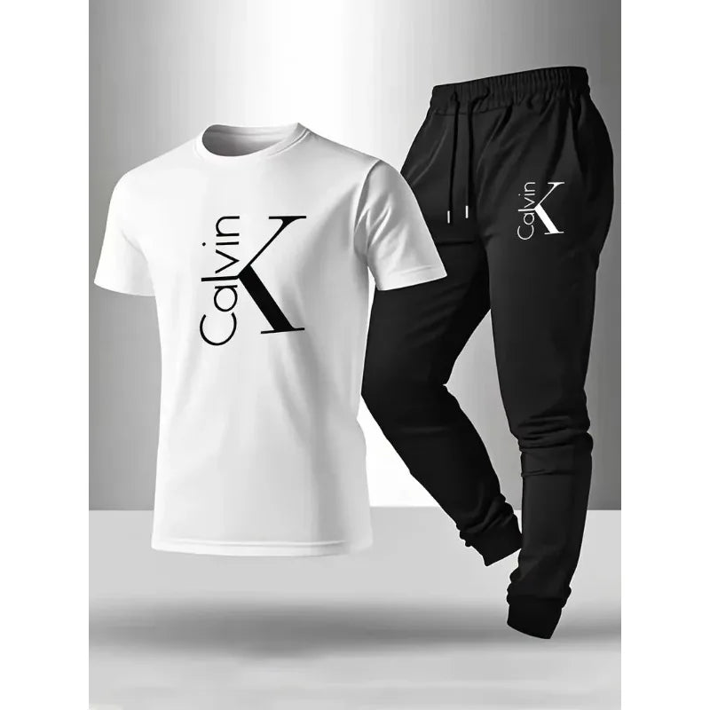 Men's Casual Sportswear T-Shirt & Shorts Set