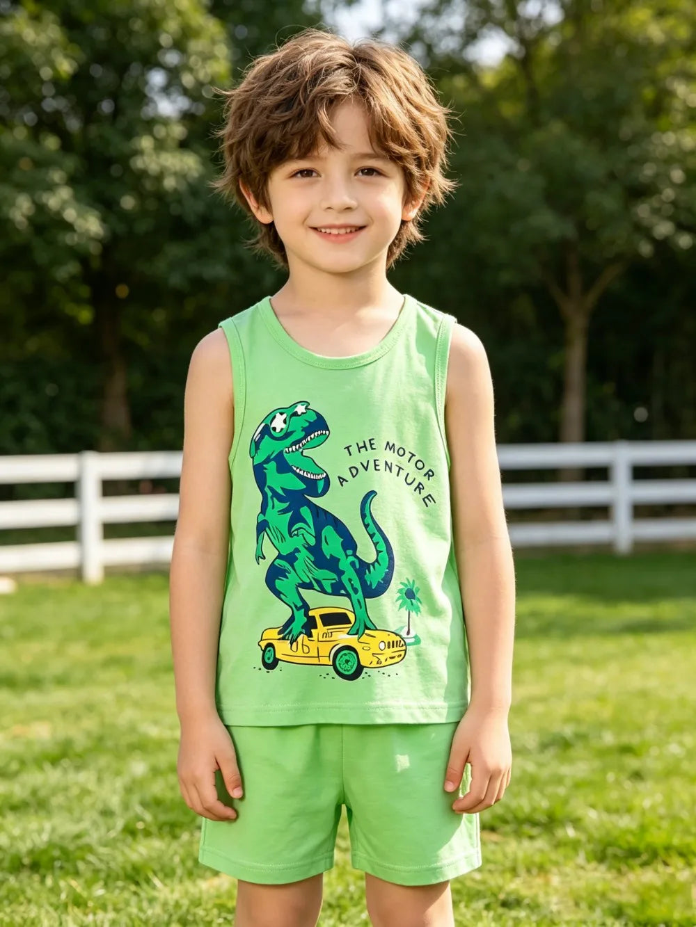 Kids' Vest & Shorts Summer Tank Set
