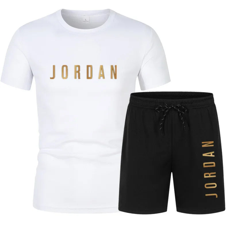 Men's Trendy Sports T-Shirt & Shorts Set