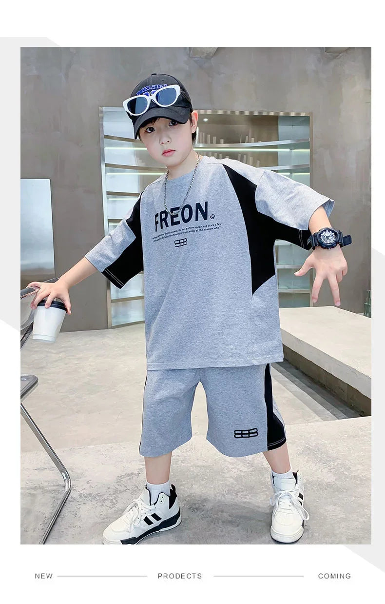 Boys' Sports Short-Sleeve Summer Set