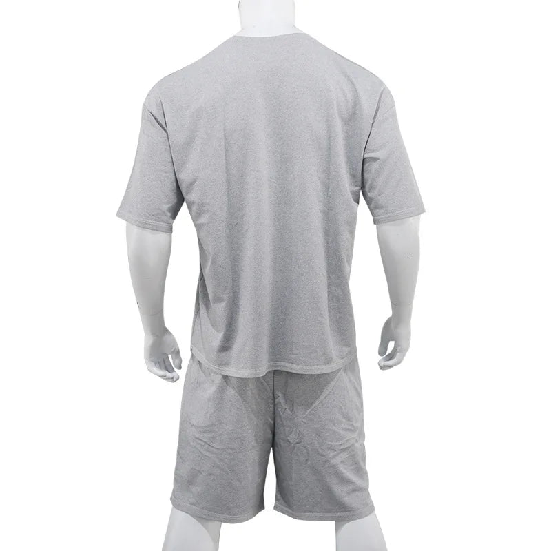 Men's Oversized Casual Sports T-Shirt & Shorts Set