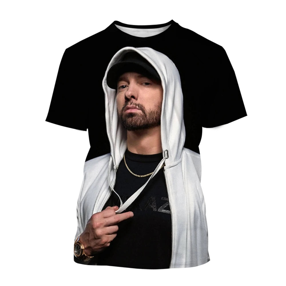 Unisex Rapper 3D Print Hip-Hop T-Shirt
