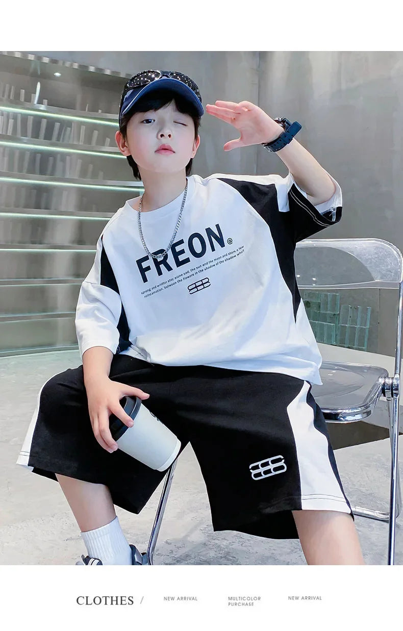 Boys' Sports Short-Sleeve Summer Set