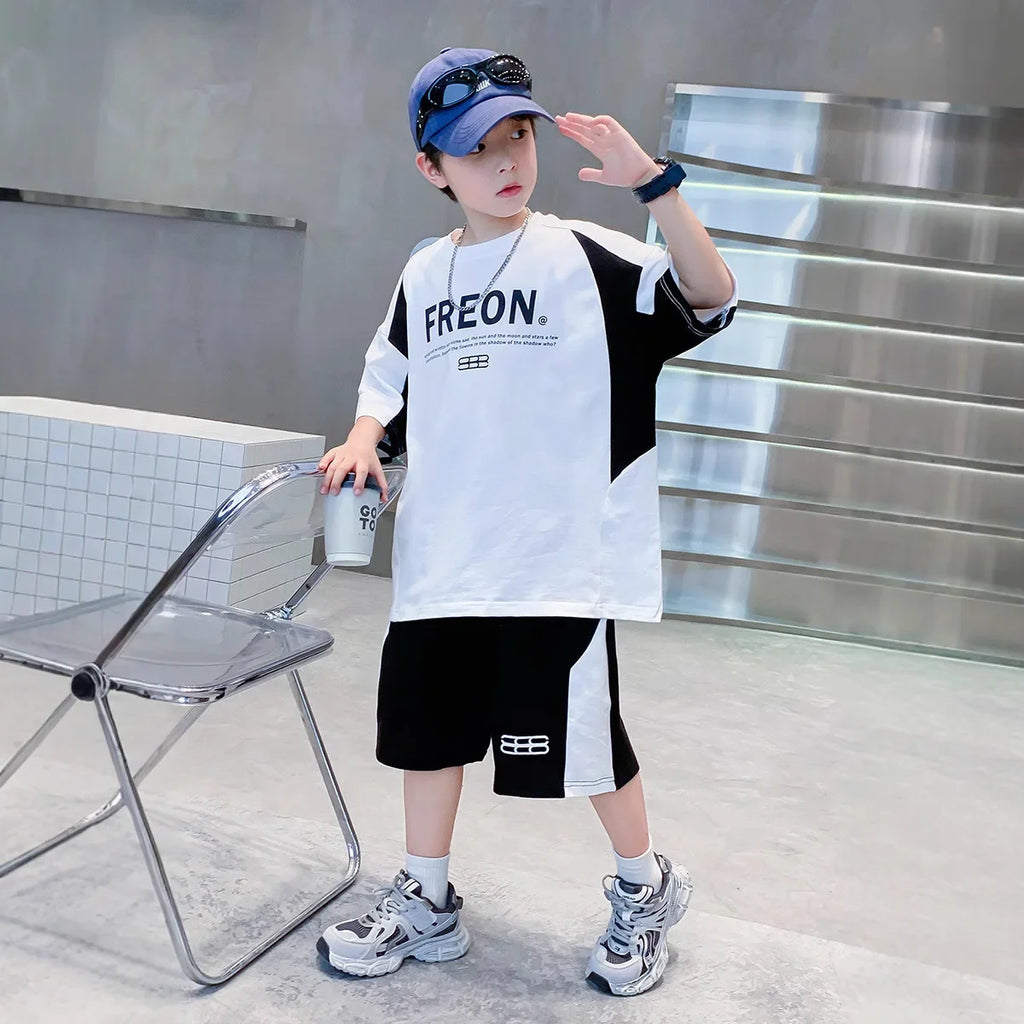 Boys' Sports Short-Sleeve Summer Set
