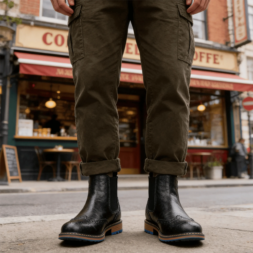 Men's Retro Leather Chelsea Boots