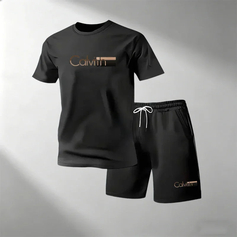 Men's Quick-Dry Fitness T-Shirt & Shorts Set