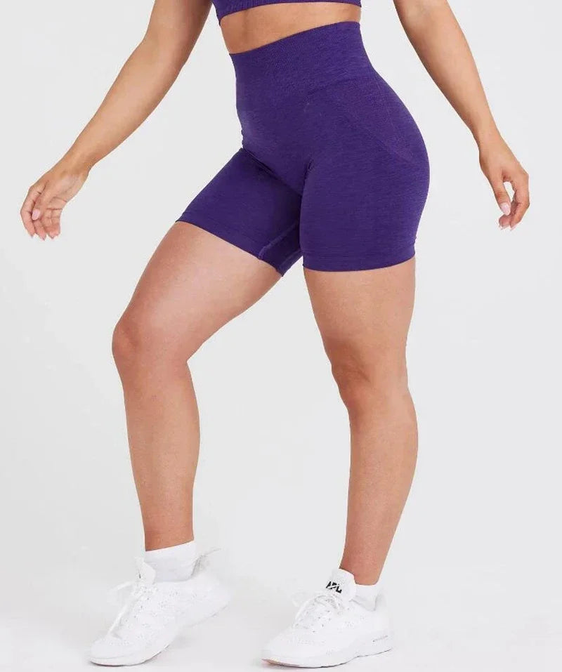 Women's High-Waist Seamless Scrunch Shorts
