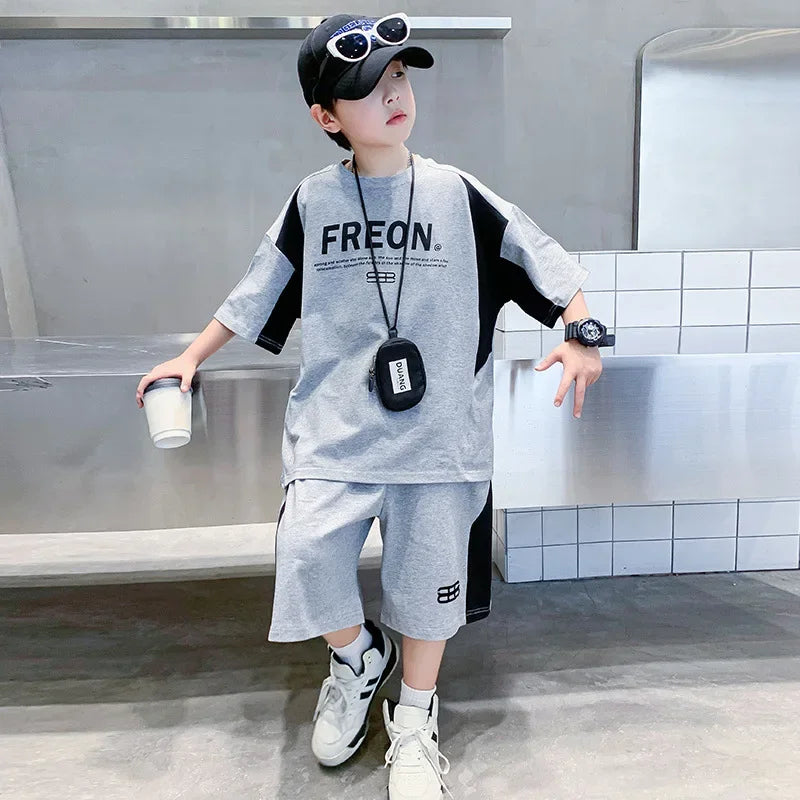 Boys' Sports Short-Sleeve Summer Set