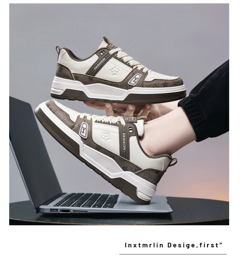 Men's Street Style Platform Skate Sneakers