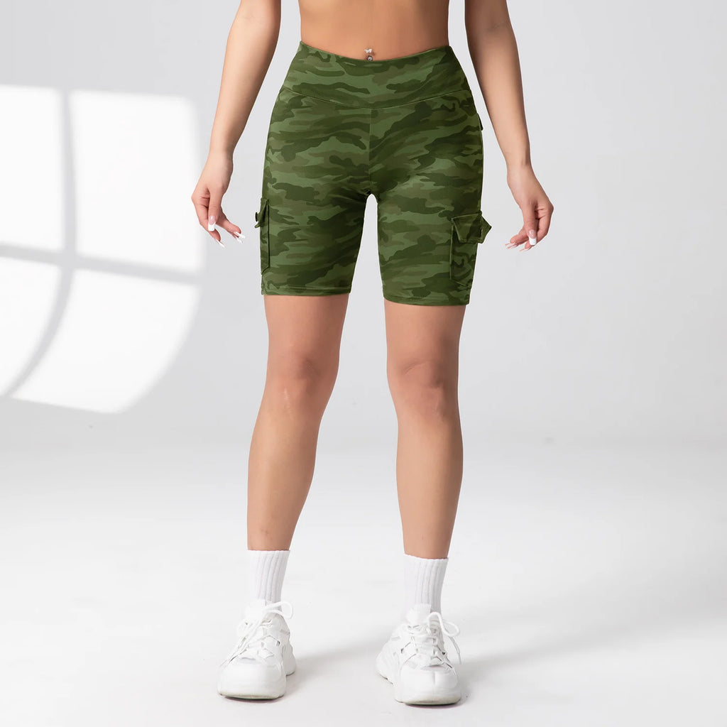 Women's Camo Butt-Lifting Workout Shorts