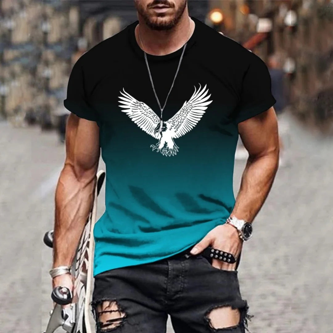 Men's 3D Print Oversized Breathable T-Shirt
