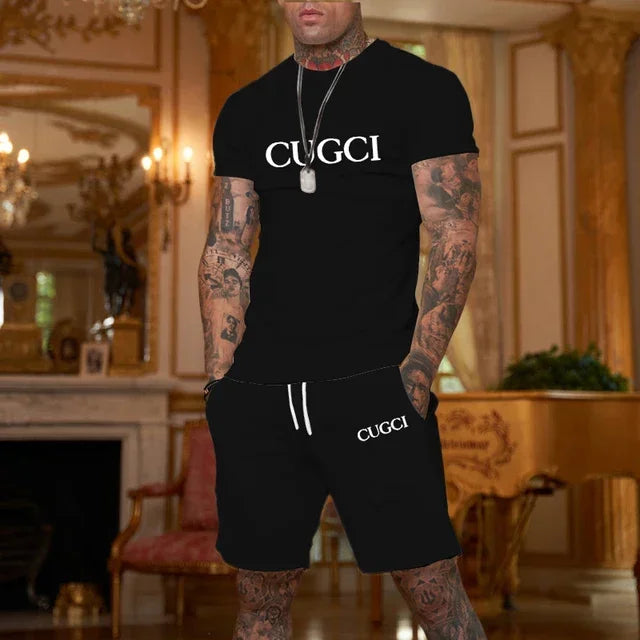 Men's Summer Casual T-Shirt & Shorts Set
