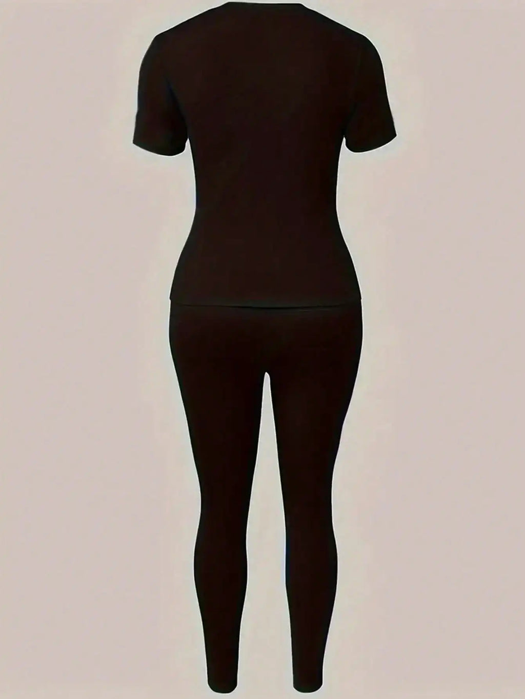 Women's Paris Print T-Shirt & Pants Set