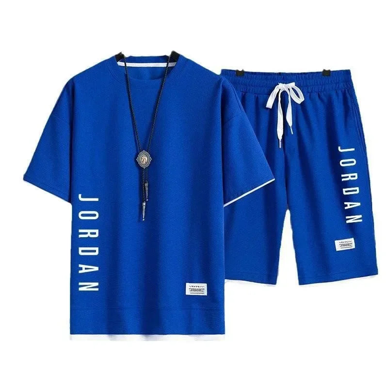 Men's Quick-Dry Basketball T-Shirt & Shorts Set