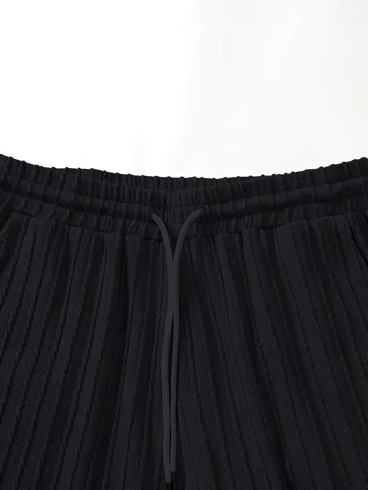 Men's Vertical Stripe T-Shirt & Shorts Set