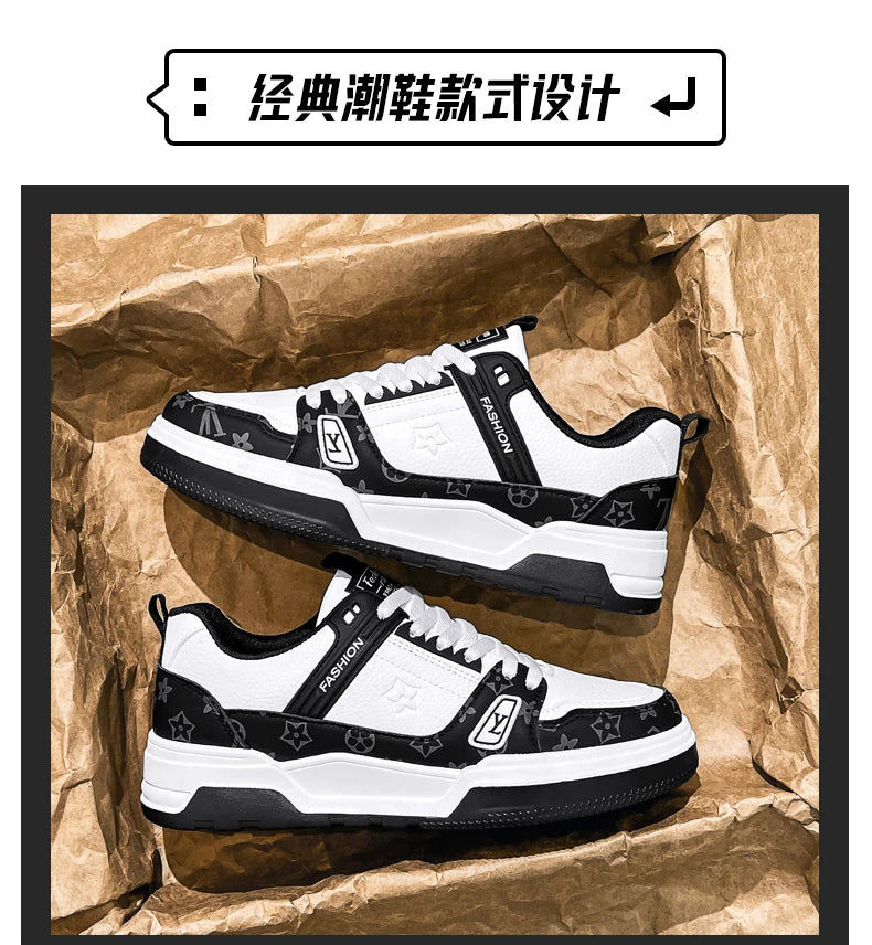 Men's Street Style Platform Skate Sneakers